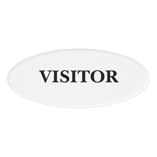 D'identification Badge Magnétique - Visiteur (Devant)