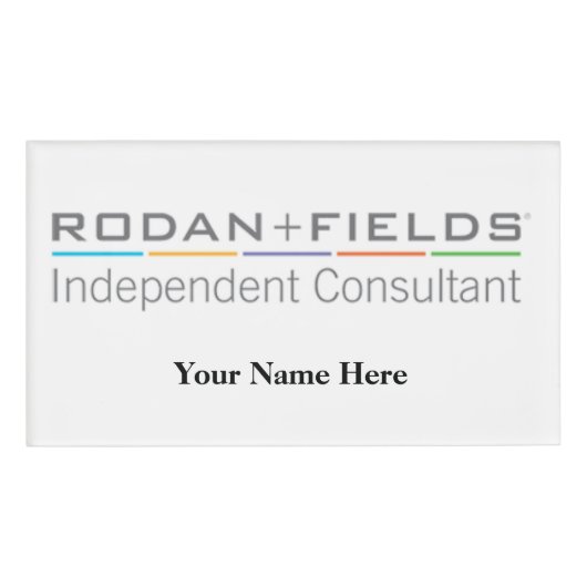 D'identification Badge nominatif de Rodan et de champs (Devant)