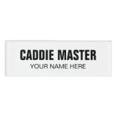 D'identification Caddie Maître badge pour l'assistant de golf (Devant)