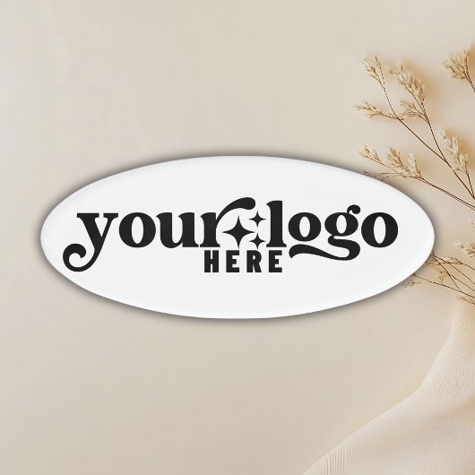 D'identification Custom Company Logo Business Oval Badge Tag