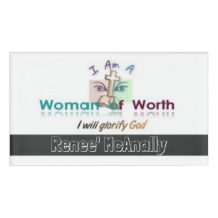 D'identification Femmes de en valeur badge nominatif