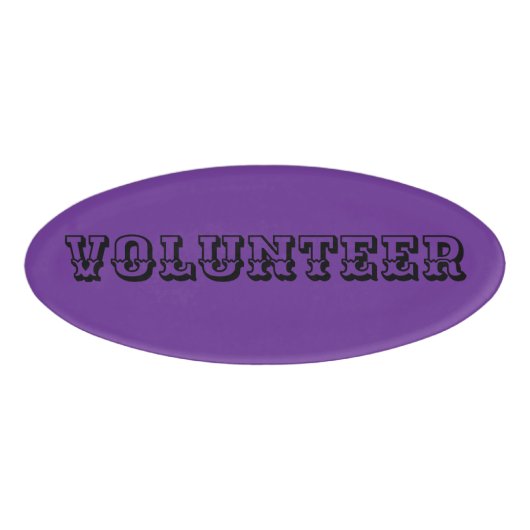 D'identification Magnetic Badge - Volunteert (Devant)
