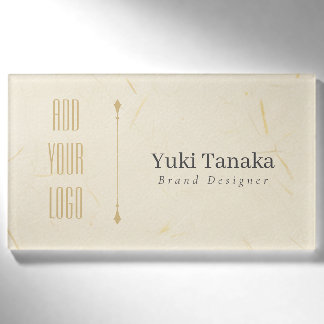 D'identification Minimal Name Badge | Elegant Magnetic Acrylic Name