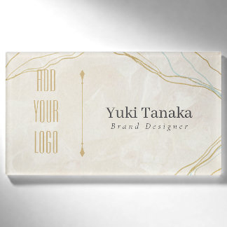 D'identification Minimal Name Badge | Elegant Magnetic Acrylic Name