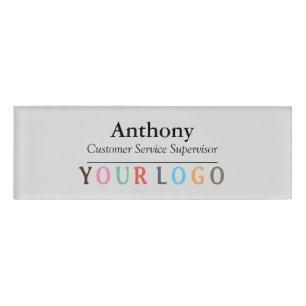 D'identification Nom Badge Magnet Custom Logo Personnel Employé Gr