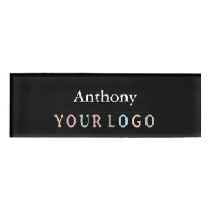 D'identification Nom Badge Magnet Custom Logo Personnel Employé Gra