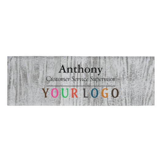 D'identification Nom Badge Magnet Custom Logo Personnel Employé Gra (Devant)