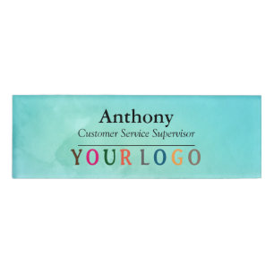 D'identification Nom Badge Magnet Custom Logo Personnel Employé Gra