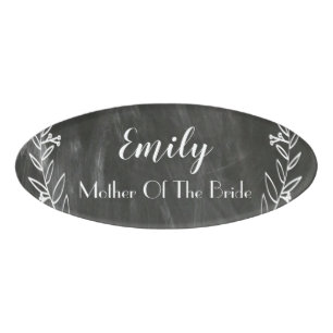 D'identification Panneau magnétique Acrylique Nom du Mariage Badge