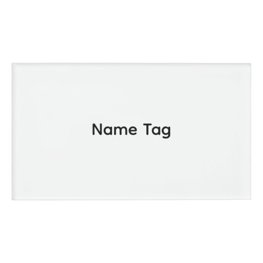 D'identification Simple Personnalisé | Badge Nom (Devant)