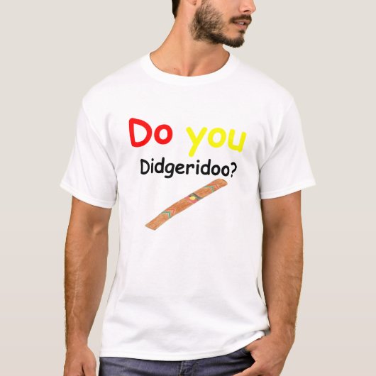 Didgeridoo? Basic T-shirt (Voorkant)