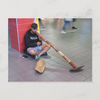 Didgeridoo Busker in Sydney Briefkaart