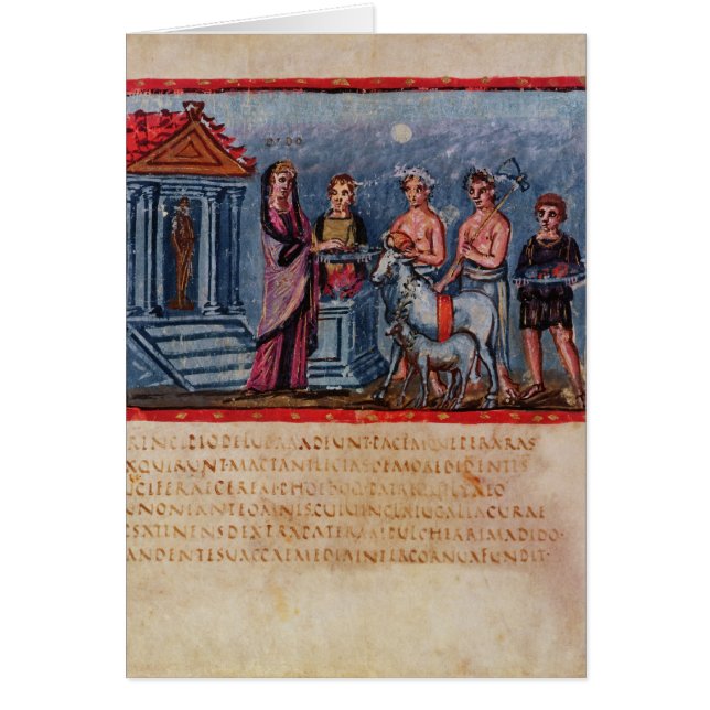 Dido faisant un sacrifice, à partir de Vergilius (Devant)