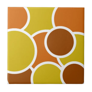 Die 70s kijk -  Retrostijl browns Tegeltje