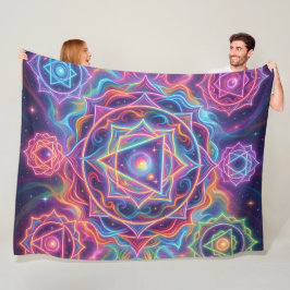 Die 7 Chakren´10 Fleece Deken