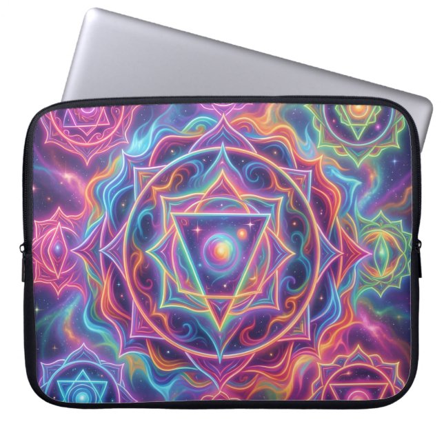 Die 7 Chakren´10 Laptop Sleeve (Voorkant)