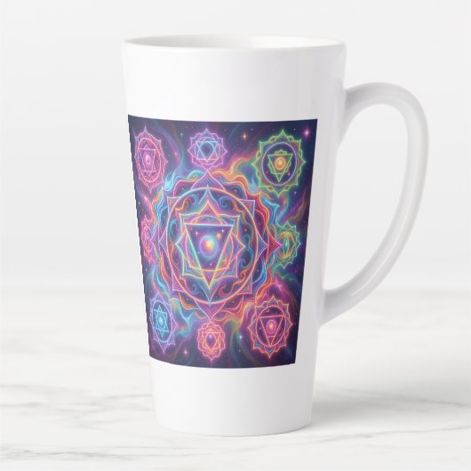 Die 7 Chakren´10 Latte Mok (Rechts)