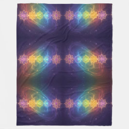 Die 7 Chakren´11 Fleece Deken
