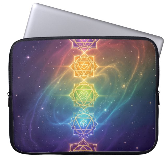Die 7 Chakren´11 Laptop Sleeve (Voorkant)