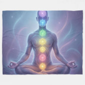 Die 7 Chakren´2 Fleece Deken (Voorkant (Horizontaal))