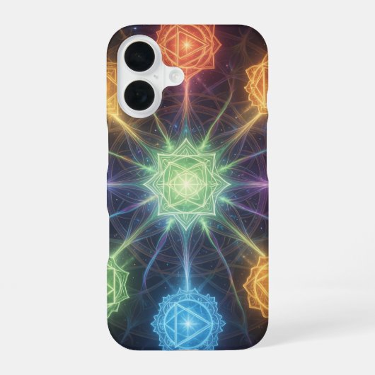 Die 7 Chakren´4 iPhone 16 Hoesje (Achterkant)