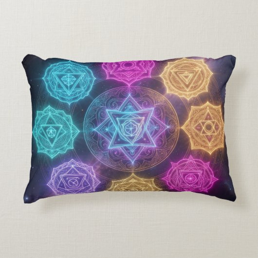 Die 7 Chakren´6 Accent Kussen (Voorkant)