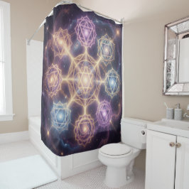 Die 7 Chakren´7 Douchegordijn