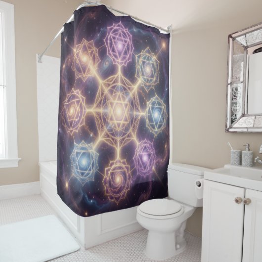 Die 7 Chakren´7 Douchegordijn (In situ)