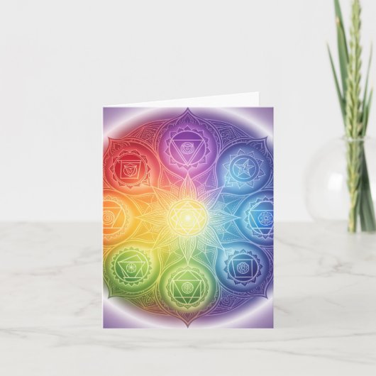Die 7 Chakren´9 Feestdagen Kaart (Voorkant)