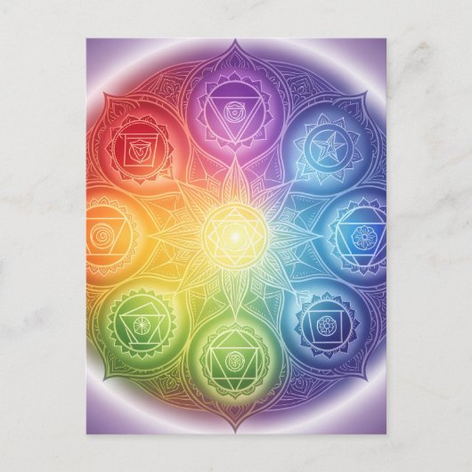 Die 7 Chakren´9 Feestdagenkaart (Voorkant)