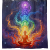 Die 7 Chakren Douchegordijn (Voorkant)