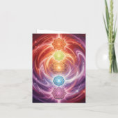 Die 7 Chakren Feestdagen Kaart (Achterkant)