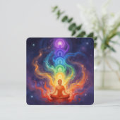 Die 7 Chakren Feestdagenkaart (Staand voorkant)