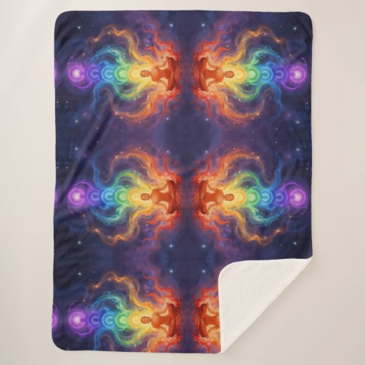 Die 7 Chakren Sherpa Deken (Voorkant)