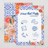 Die amore Naam die pasta vrijgezellenfeest spel ka Kaart (Voorkant / Achterkant)