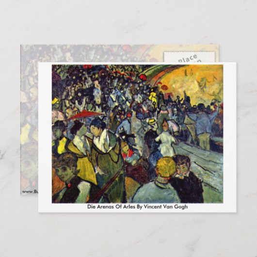 Die Arenas van Arles door Vincent van Gogh Briefkaart (Voorkant / Achterkant)