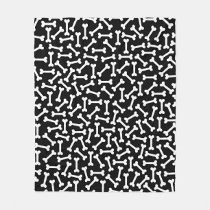 Die Beenderen (op zwart) Fleece Deken