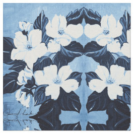 Die bloesem Blues Stof