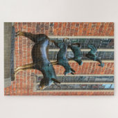 Die Bremer Stadtmusikanten Legpuzzel (Horizontaal)