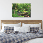 Die Brücke am Bach Canvas Afdruk (Insitu (Slaapkamer))