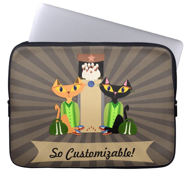 Die coole steegkatten laptop sleeve (Voorkant)