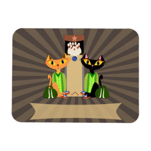 Die coole steegkatten magneet