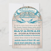 Die Cut Rustic  Love bird Wedding Kaart (Achterkant)