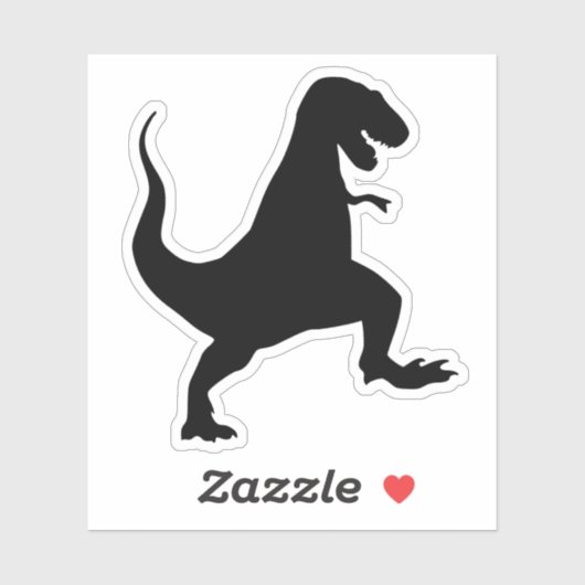 DIE CUT STYLE DINOSAUR DECAL STICKERS (Feuille)