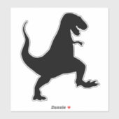 DIE CUT STYLE DINOSAUR DECAL STICKERS (Feuille)
