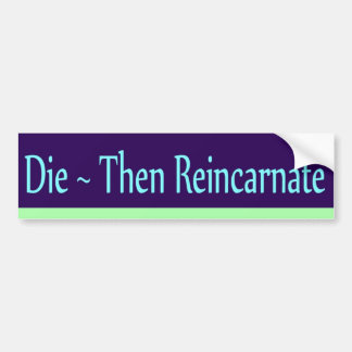 Die ~ Dan Reincarnate Bumpersticker