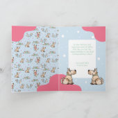 Die Dog Life Blue Boy Birthday Foto Kaart (Binnen)