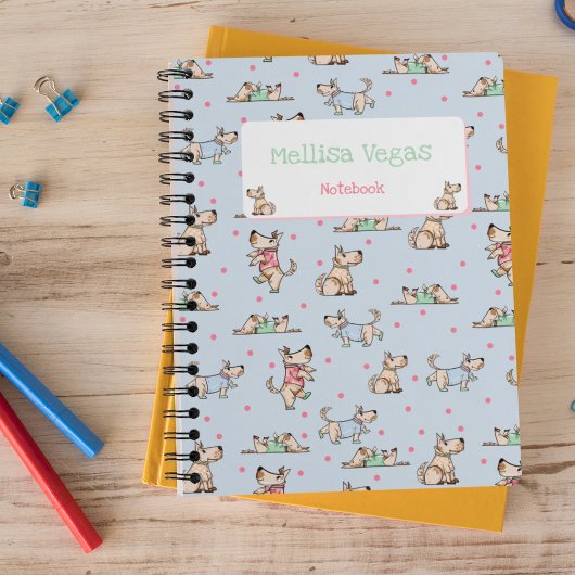 Die Dog Life Blue Planner met naam