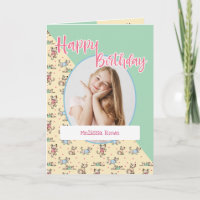 Die Dog Life Yellow Green Birthday Foto