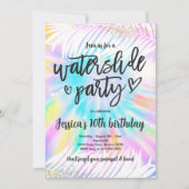 Die Dye Water Slide Pool Birthday Kaart (Voorkant)